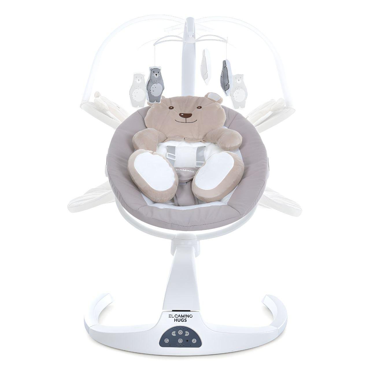 Укачивающий центр El Camino ME 1077 HUGS поворот на 360° Beige (24200913) - фото 2