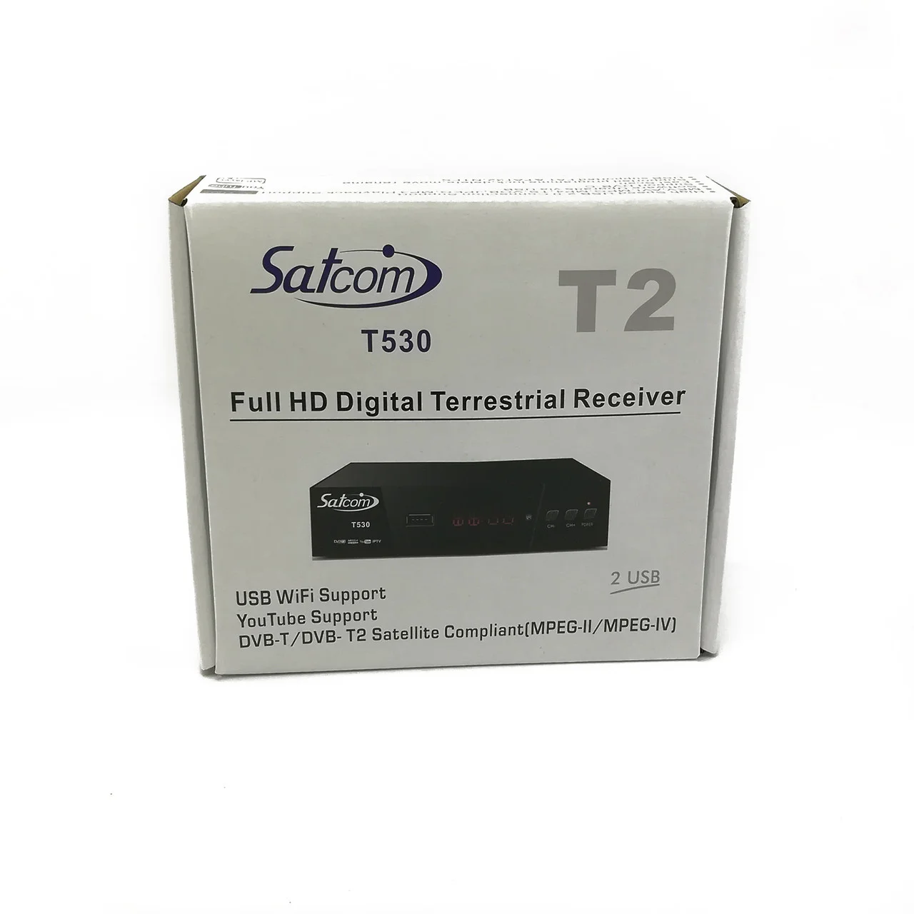 ТВ-ресивер Satcom T530 металевий корпус DVB-T/T2 (00053)