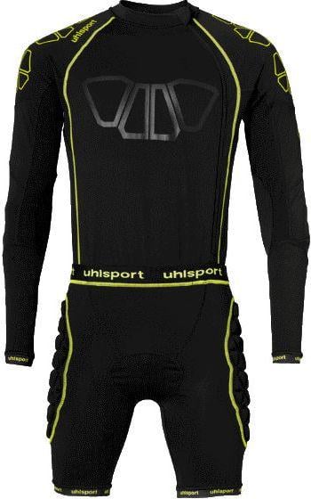 Термокомбинезон компрессионный для вратаря Uhlsport BIONIKFRAME BODYSUIT 1005635 01 S Черно-желтый