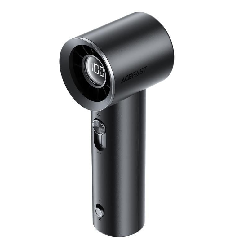 Вентилятор ACEFAST YF1 1800 mAh LED-дисплей mini handheld fan Black (6974316286653)