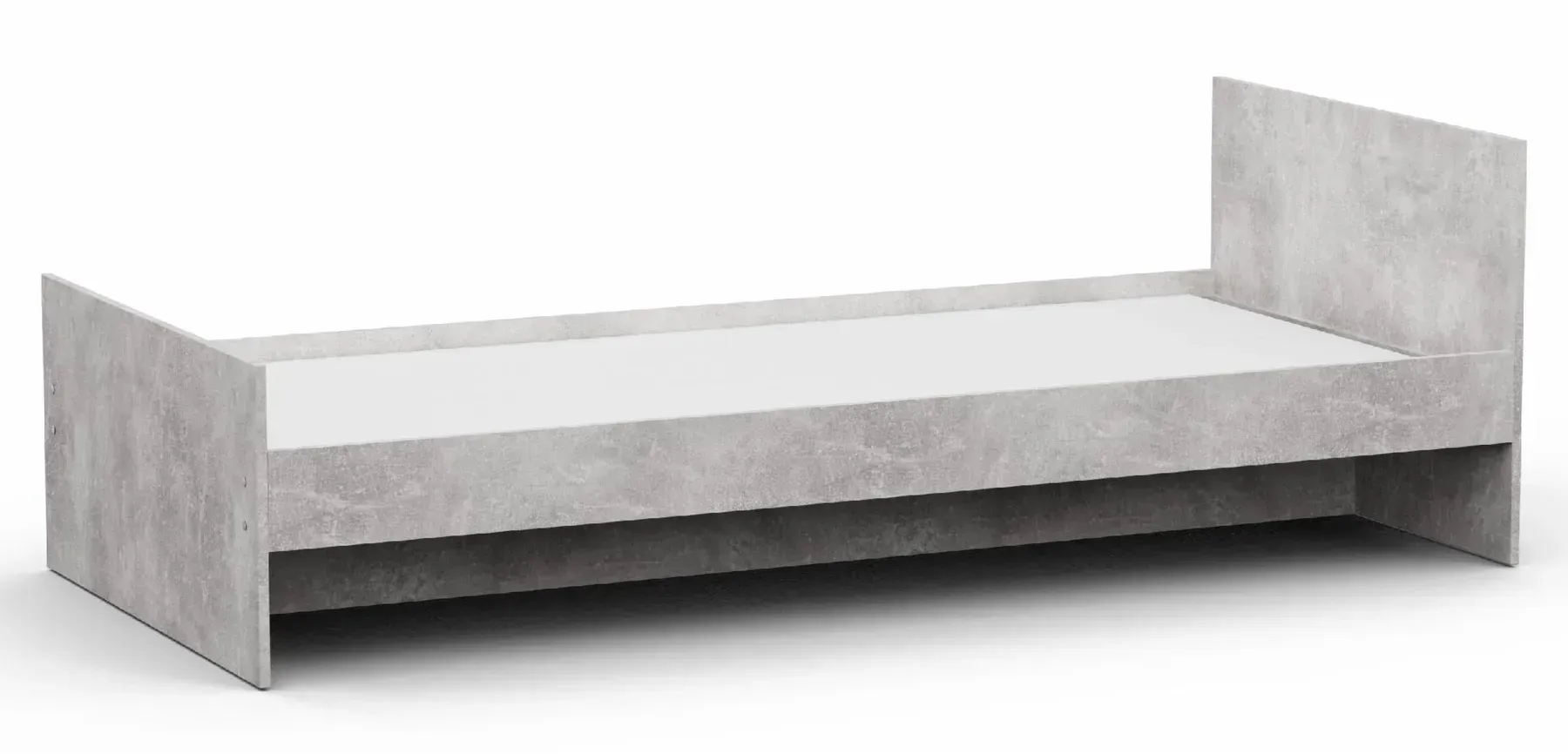 Кровать односпальная Kontinent L-12 90х200 см Бетон (86231957)