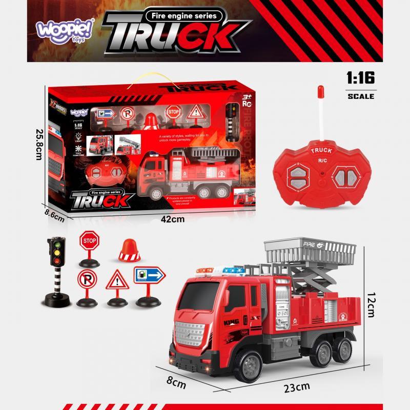 Пожарная машина Woopie с подъемником и дистанционным управлением - фото 2
