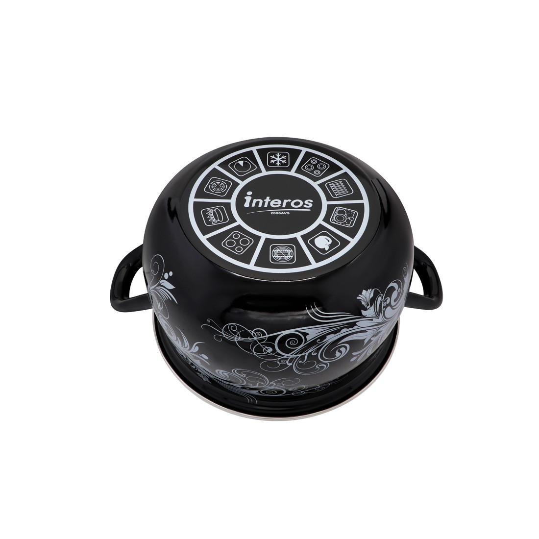 Набір каструль Interos Глибоке срібло 3 шт. емальовані - фото 5 Набір каструль Interos Глибоке срібло 3 шт. емальовані - фото 5