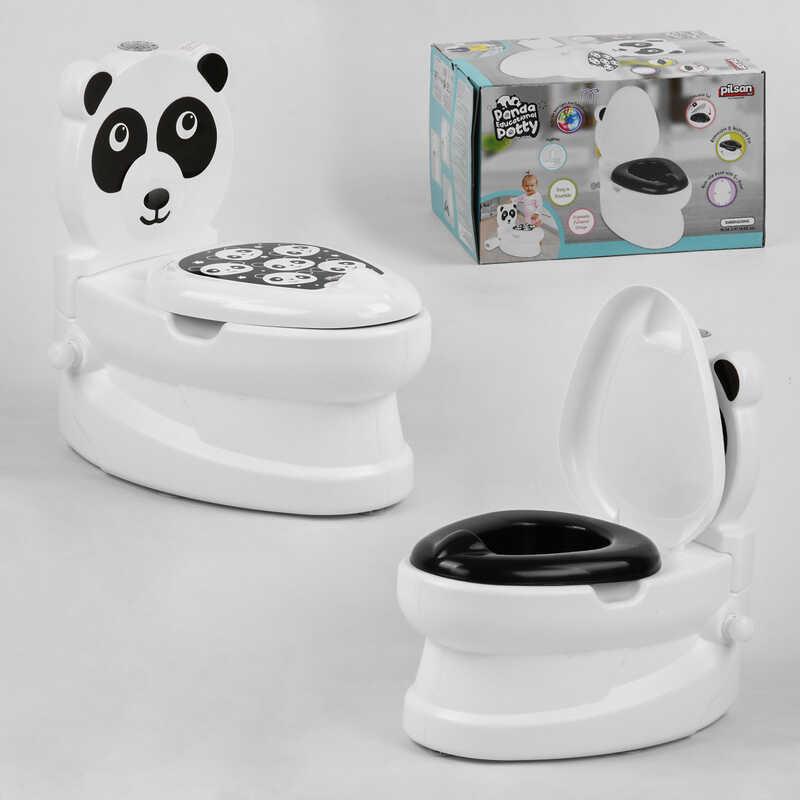 Горщик для дітей навчальний Pilsan 07-561 Панда з тримачем для паперу музичний (2472511845) - фото 2 Горщик для дітей навчальний Pilsan 07-561 Панда з тримачем для паперу музичний (2472511845) - фото 2