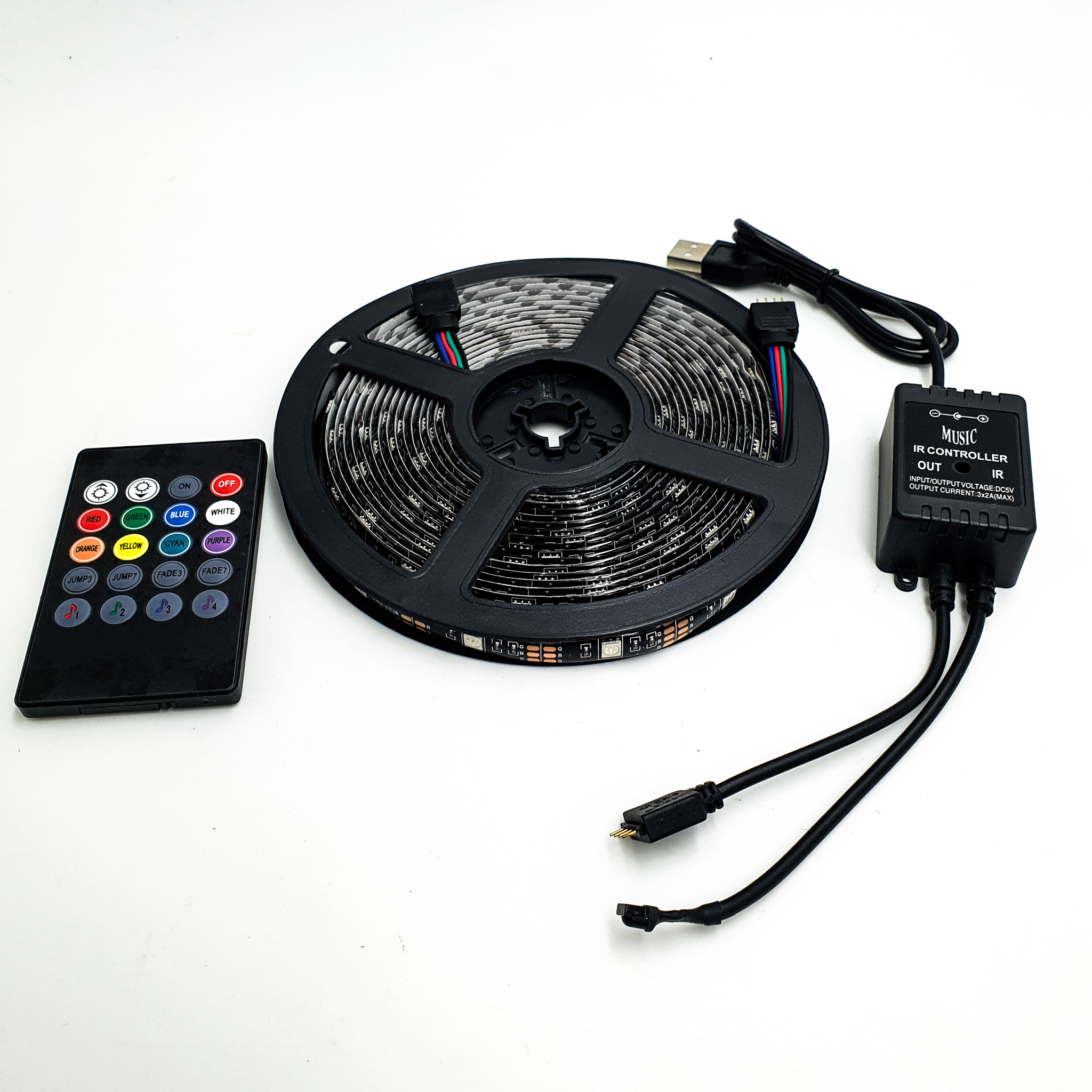 Світлодіодна стрічка SMD 5050 RGB 8 кольорів 5 м - фото 3