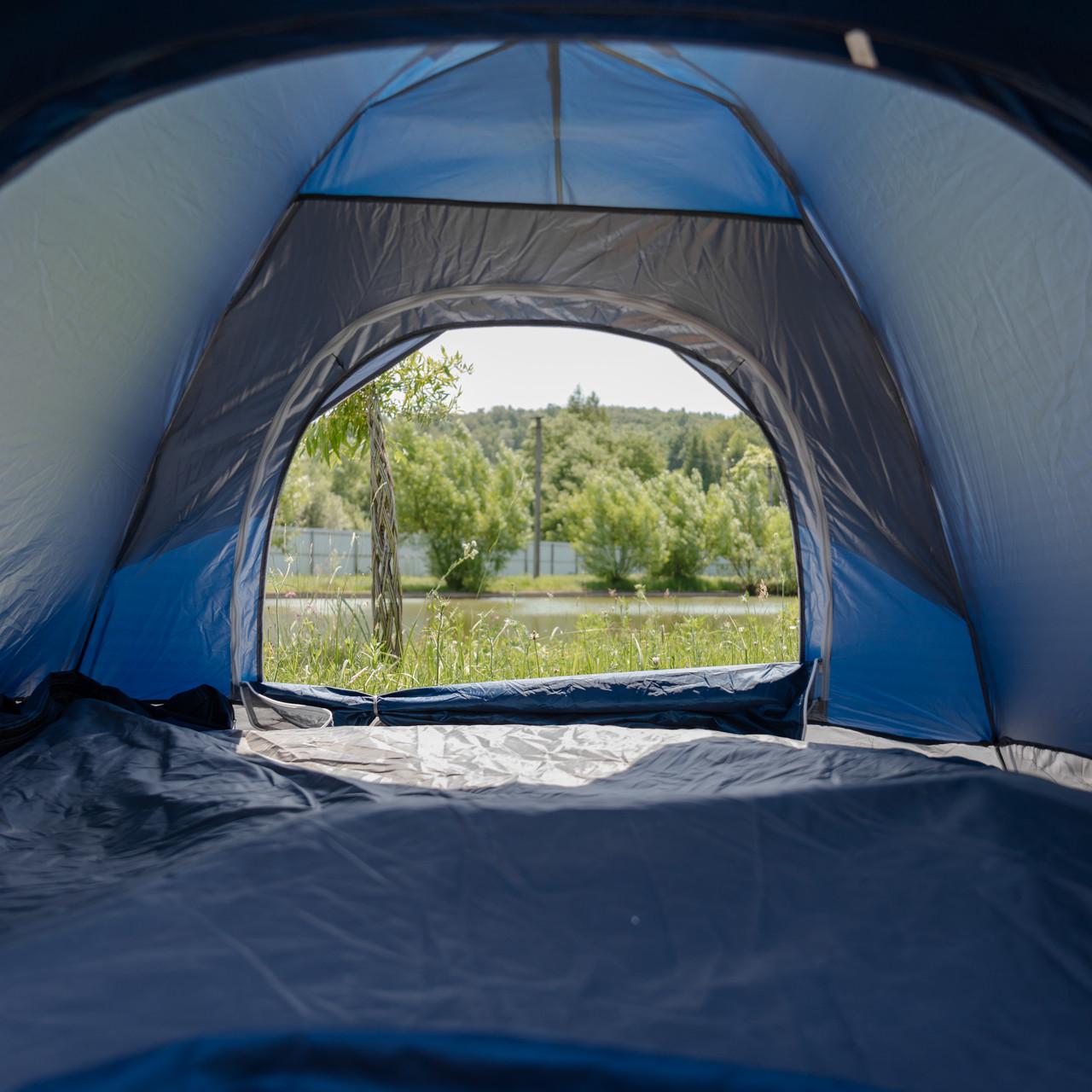 Намет тримісний LU-002 автоматичний кемпінговий 190x190x140 см Синій (7464) - фото 4 Намет тримісний LU-002 автоматичний кемпінговий 190x190x140 см Синій (7464) - фото 4