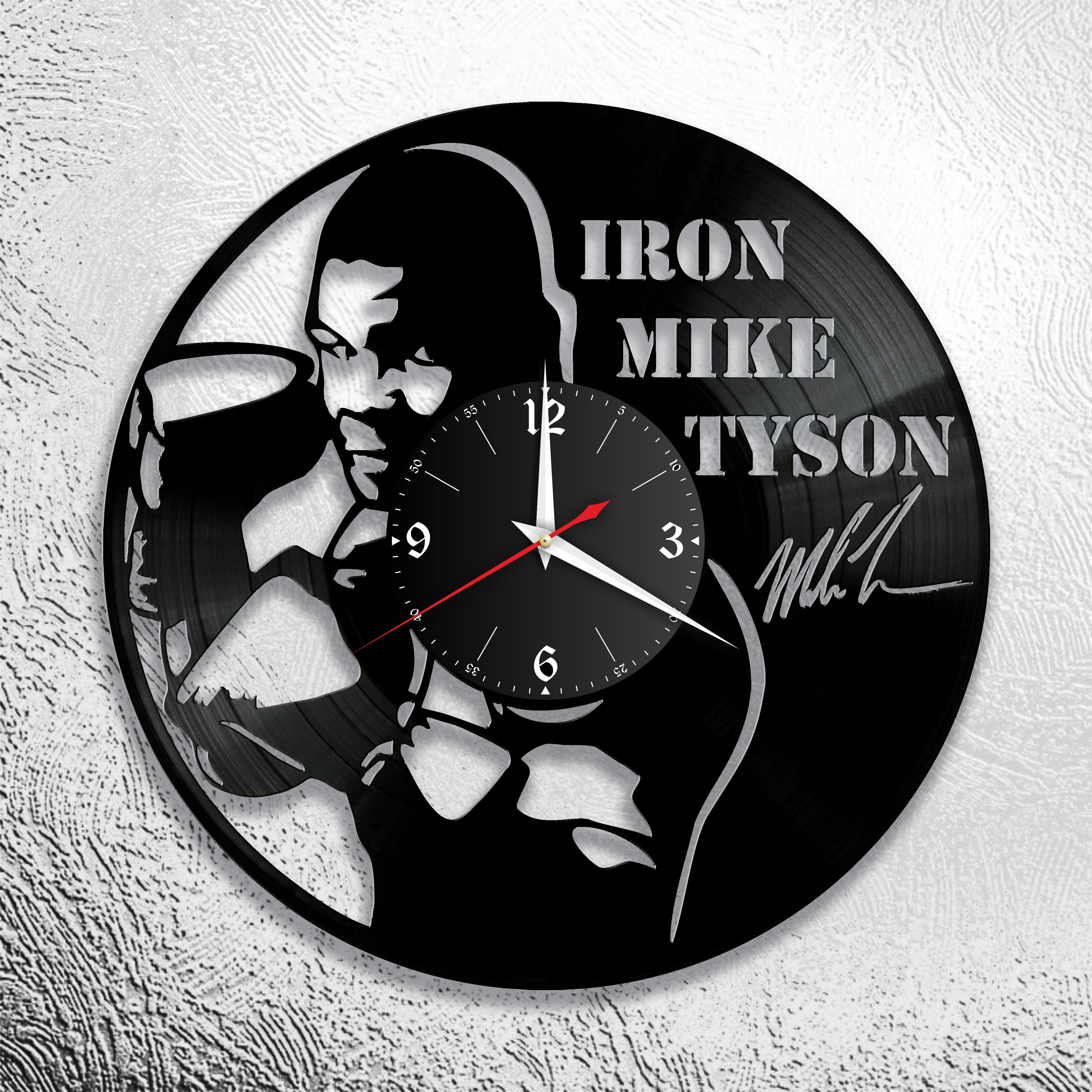 Часы настенные Майк Тайсон 0989 из виниловой пластинки