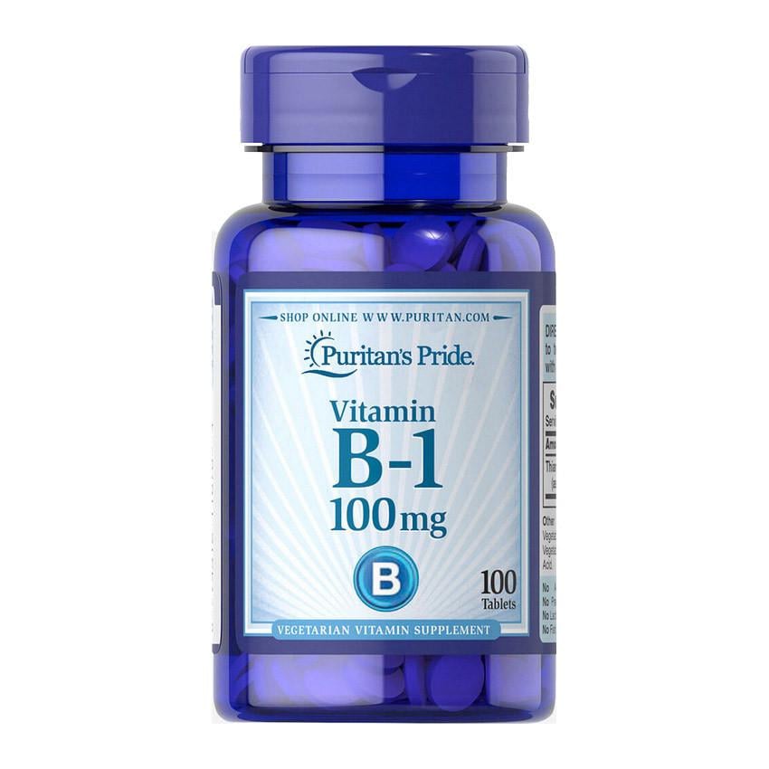 Вітамін В1/тіамін Puritan's Pride Vitamin B-1 100 mg 100 табл. (08962-01)