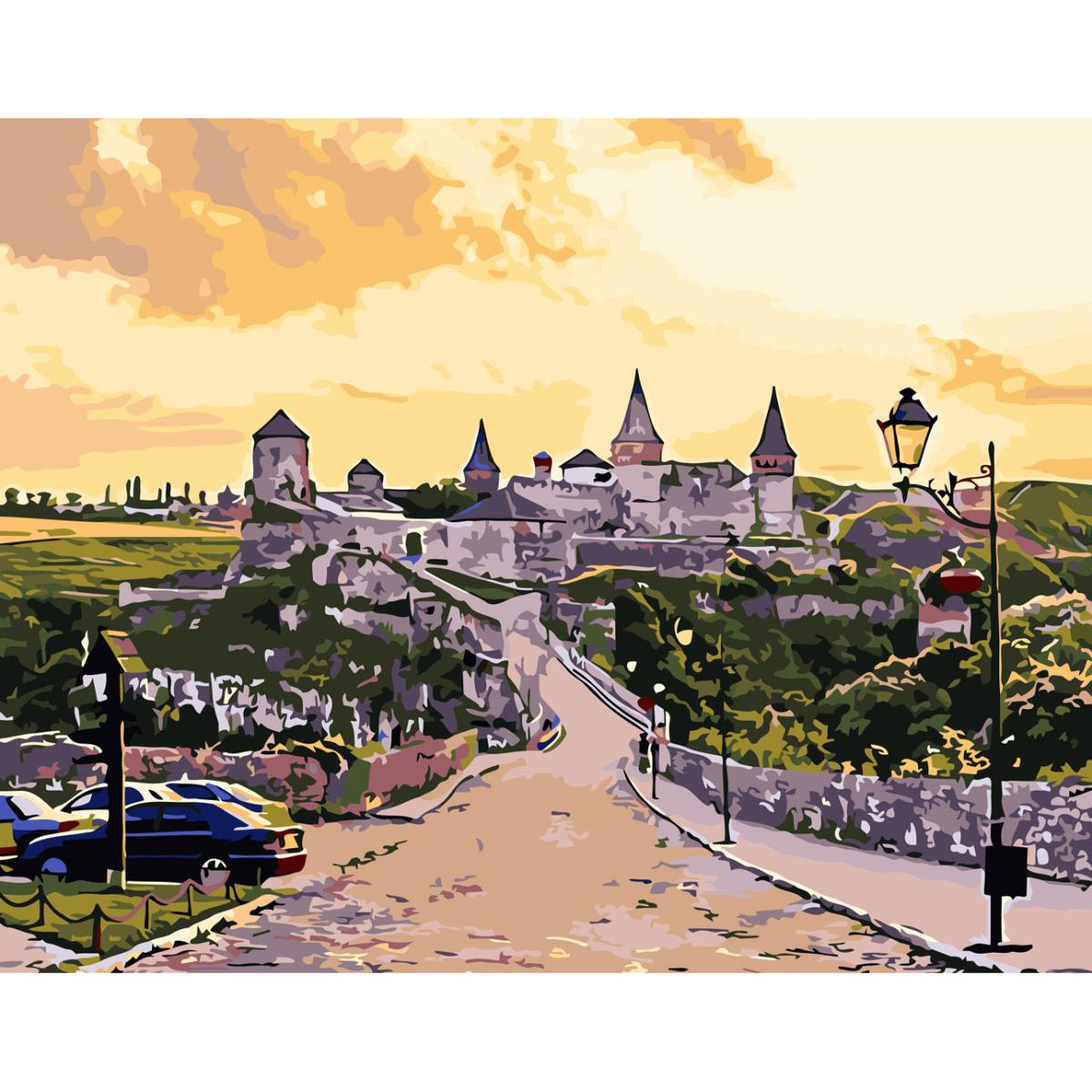 Картина за номерами Strateg Преміум Каменець-Подільський замок при заході сонця 30x40 см (SS-6585) Картина за номерами Strateg Преміум Каменець-Подільський замок при заході сонця 30x40 см (SS-6585)