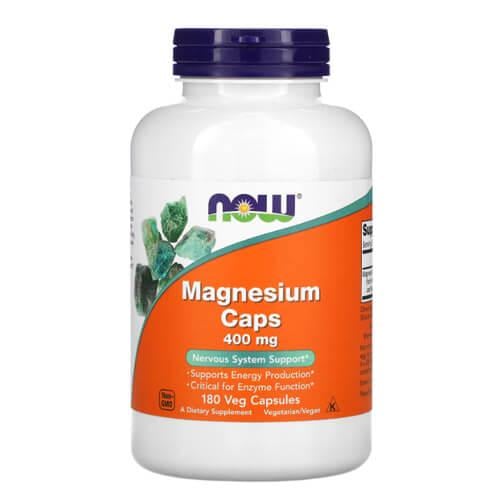 Магний NOW Magnesium Caps 400 мг 180 veg caps (NOW-01283)