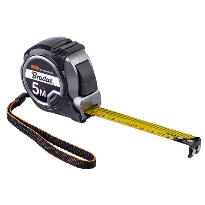 Рулетка рулонная CARBIDE автоблокировка магнитный наконечник 5 м/19 мм (DIY-MTS33-0519/K)