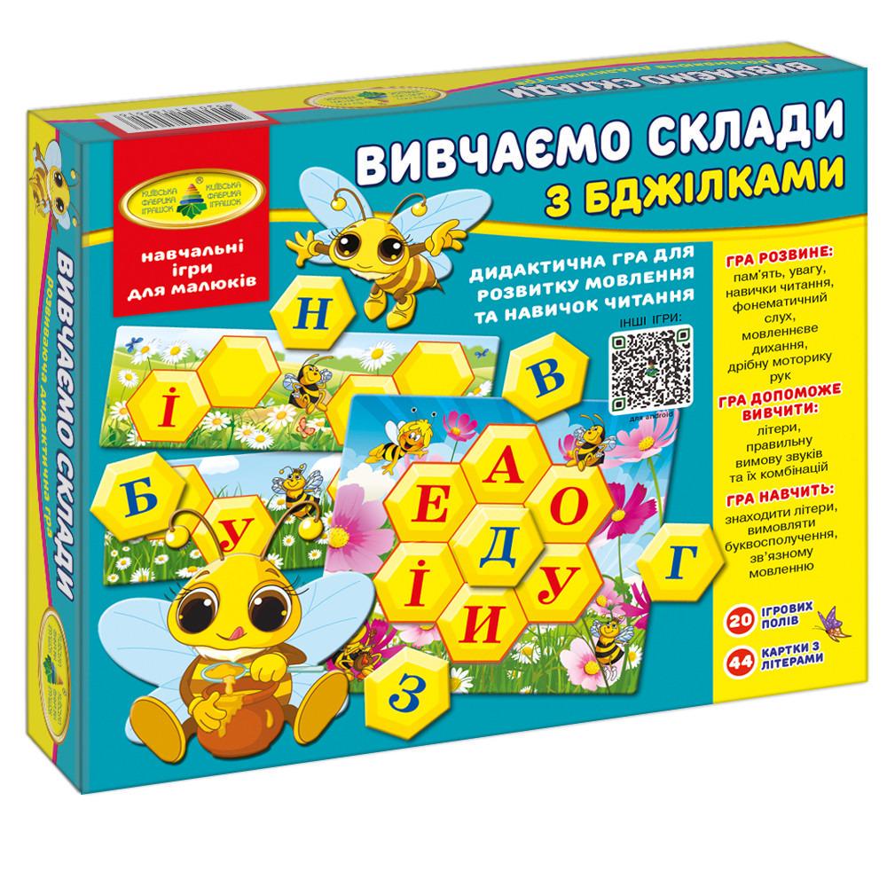 Настольная игра Енергія Плюс Изучаем слоги с пчелками Разноцветный (SR-113-N-308)