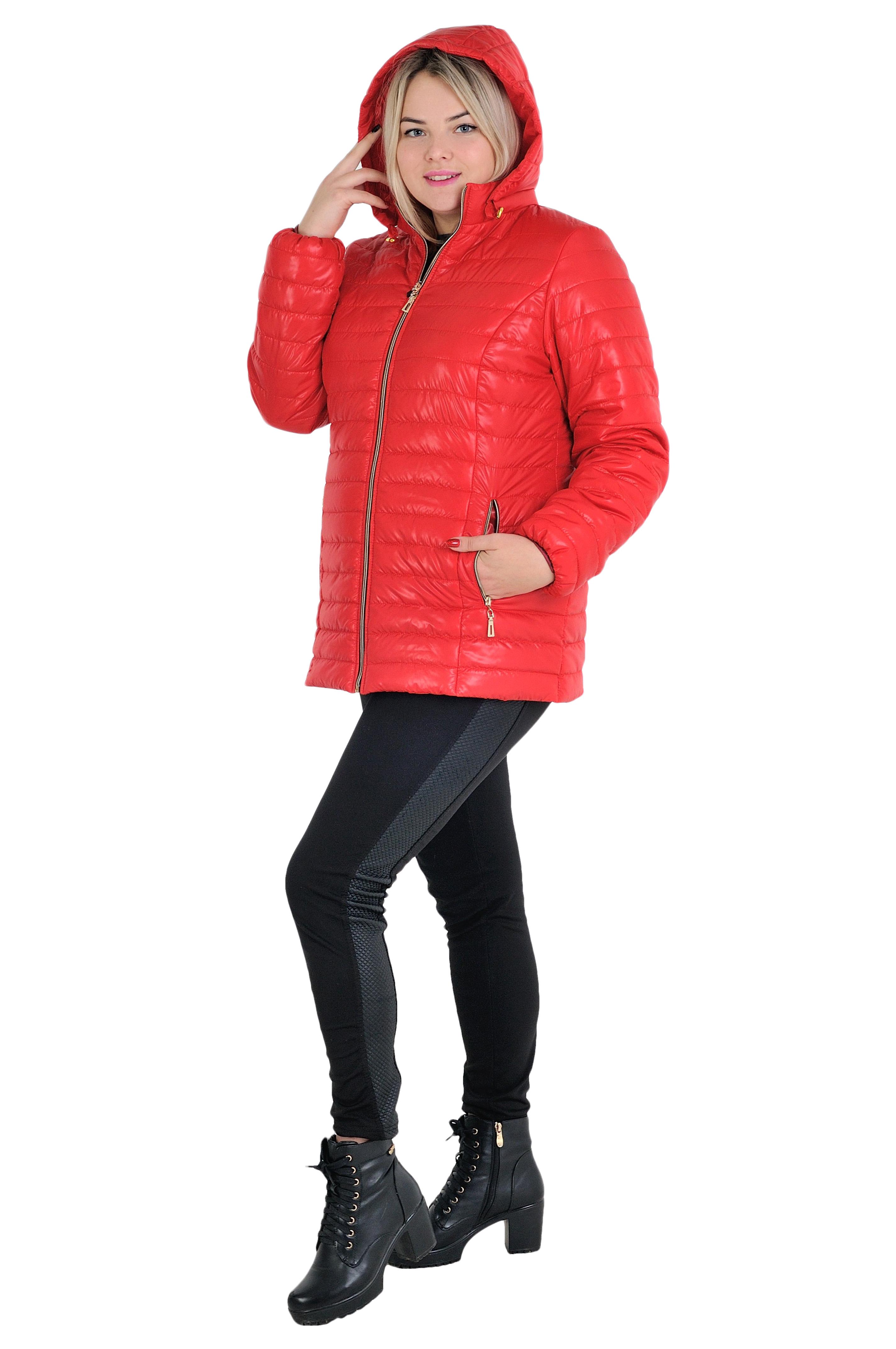 Куртка женская Леди р. 72 Красный (№3504-бр-мк) - фото 2 Куртка женская Леди р. 72 Красный (№3504-бр-мк) - фото 2