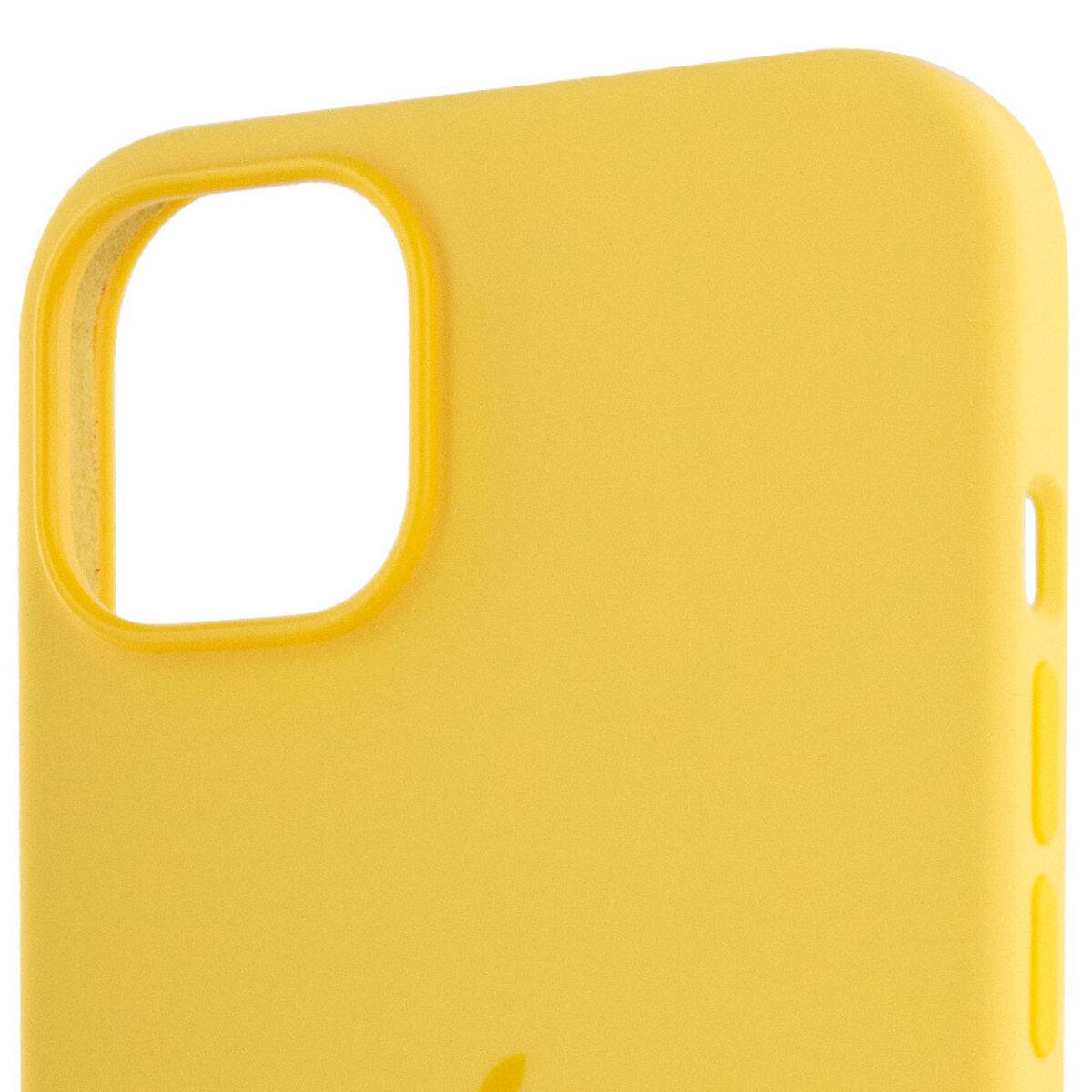 Протиударний чохол Silicone Full Case AAA MagSafe IC для Apple iPhone 14 Sunglow - фото 5