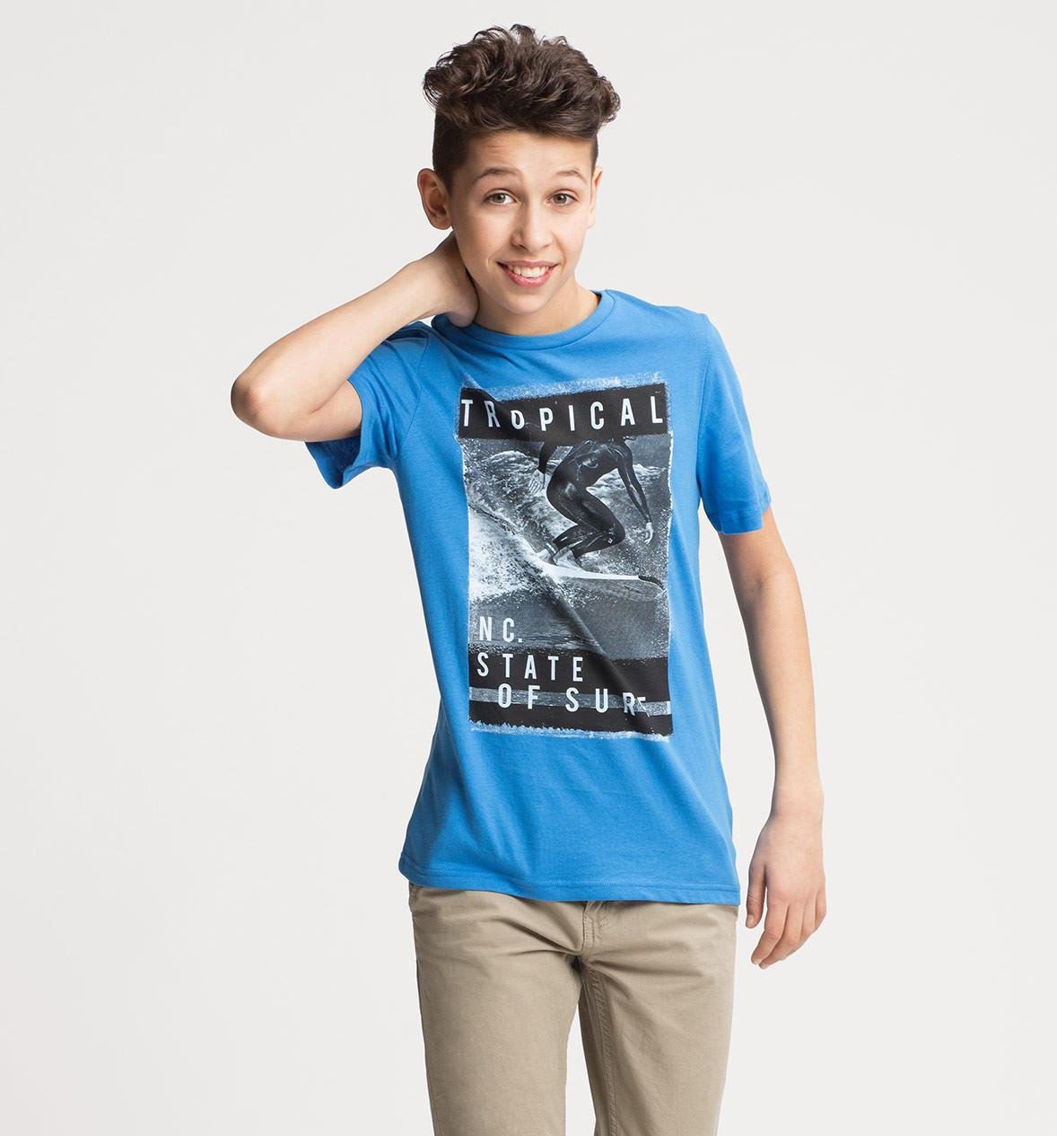 Синя футболка C&A для хлопчика 134-140 см Синій (192019)