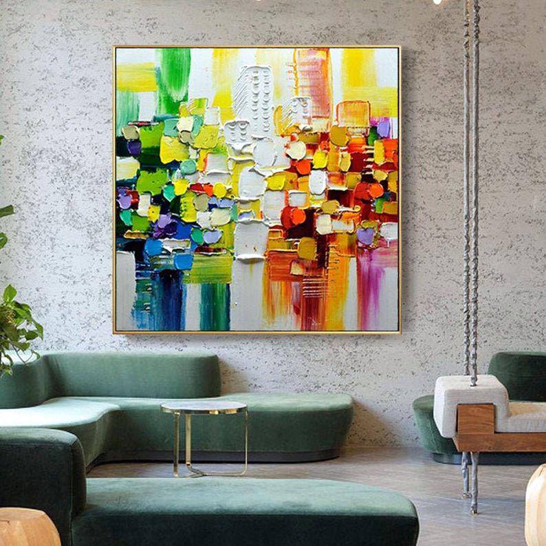 Картина на холсте ArtSale Абстракция 70х70 см abst0072