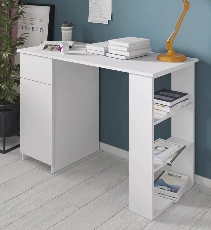 Комп'ютерний стіл-стелаж Klick-System СЛТ-77 з ящиком офісний/для школяра Білий (СЛТ-77-Бл) Комп'ютерний стіл-стелаж Klick-System СЛТ-77 з ящиком офісний/для школяра Білий (СЛТ-77-Бл)