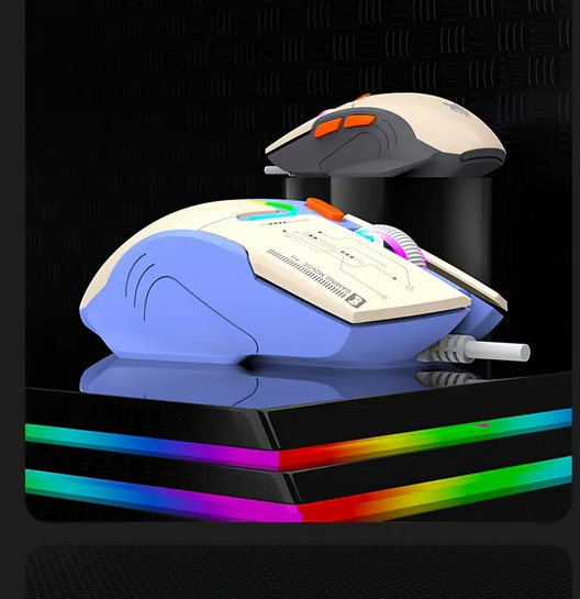 Мышь игровая компьютерная XUNFOX H6B RGB 3600 DPI Синий - фото 2 Мышь игровая компьютерная XUNFOX H6B RGB 3600 DPI Синий - фото 2