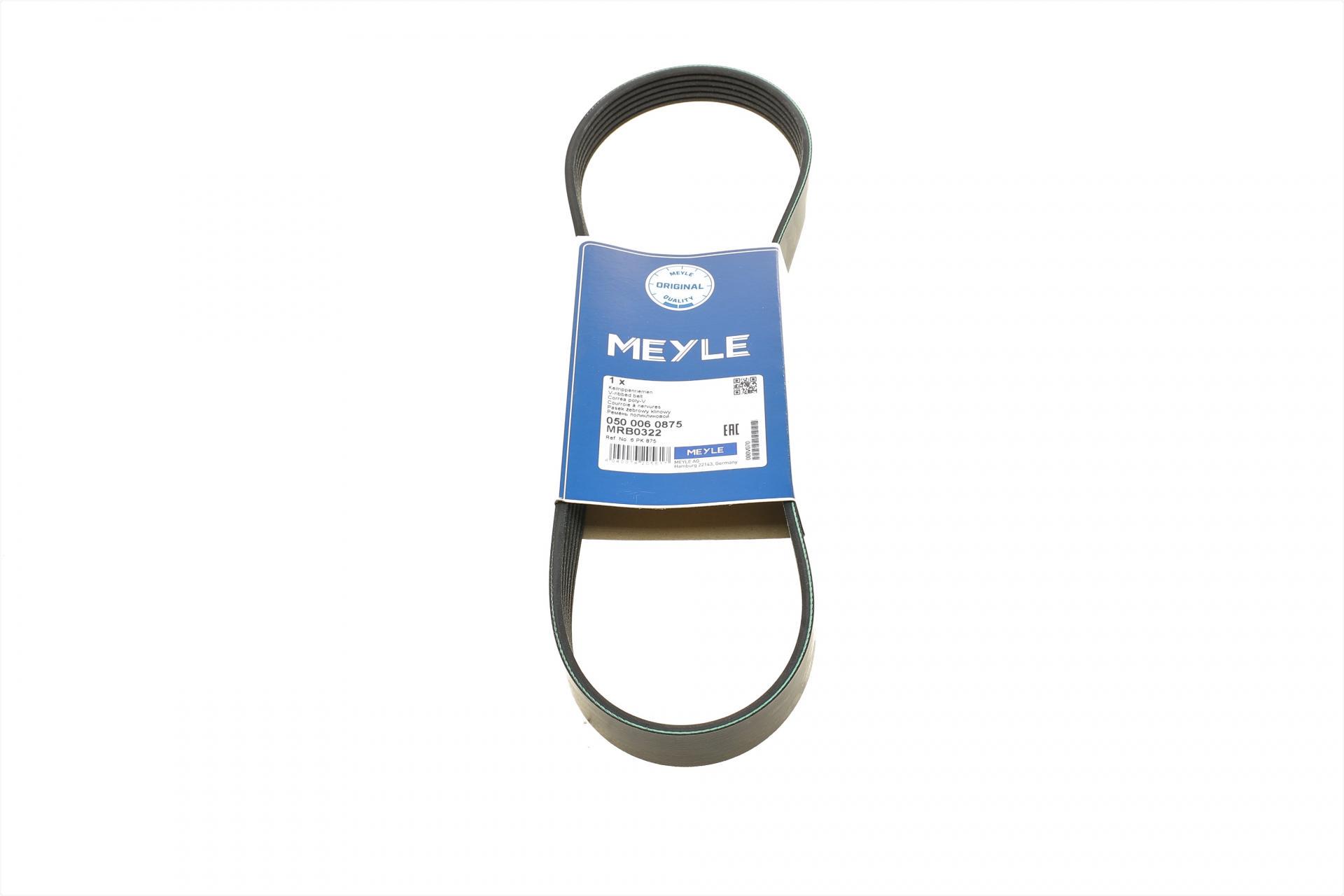 Ремень генератора Meyle Citroen Jumper/Peugeot Boxer 2.0/2.2HDi 04-AC/Opel Movano 2.5D (050 006 0875)