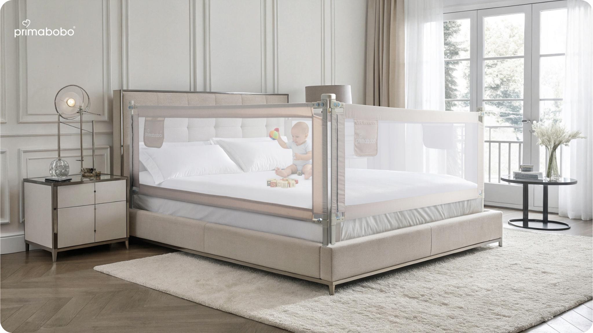 Бортик защитный для кровати Primabobo Classic 160 см Бежевый (BCL01_BE 160) - фото 8