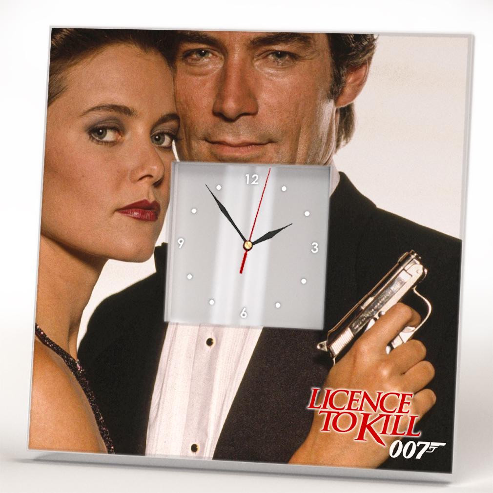 Часы ''Джеймс Бонд 007: Лицензия на убийство'' Тимоти Далтон 260x260 мм (C04502)