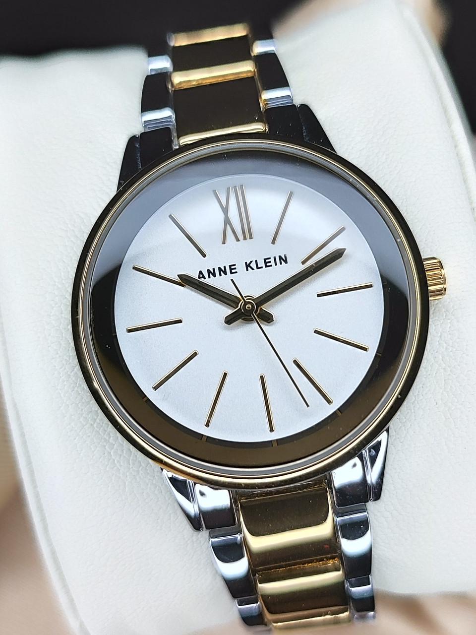 Наручные часы женские Anne Klein AK/3877SVTT с серебристым циферблатом и стальным браслетом Наручные часы женские Anne Klein AK/3877SVTT с серебристым циферблатом и стальным браслетом