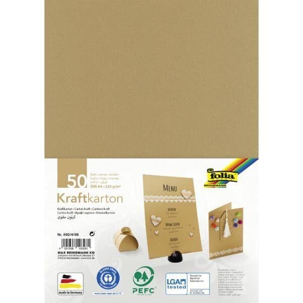 Крафт-бумага Folia Kraftkarton 230 г/кв. м А4 (692/4/98)