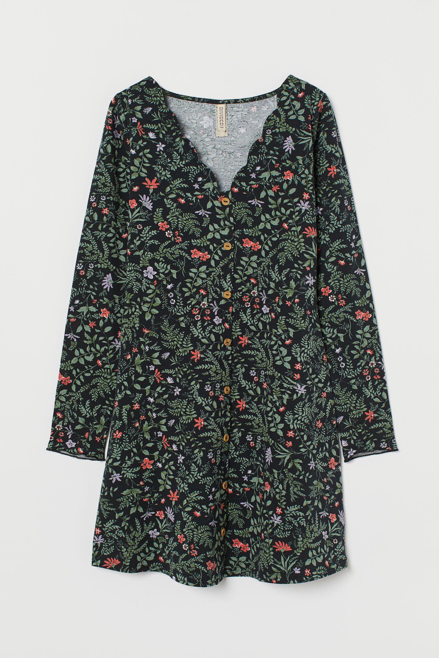 Сукня H&M Квіти XS Чорний (XX1702912334) Сукня H&M Квіти XS Чорний (XX1702912334)