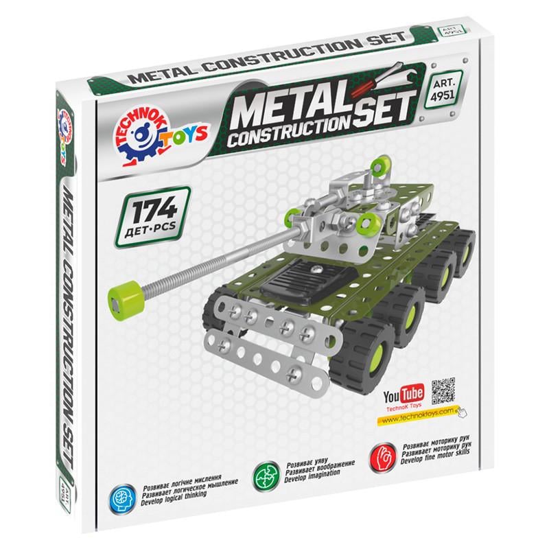 Конструктор металевий Танк ТехноК 4951TXK 174 деталі (RLT26850)