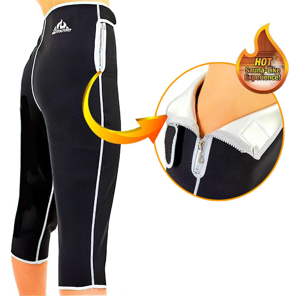 Шорты для похудения с высокой талией Sport Sweating Pants ST-2150 XXXL (1009109-Black-XXXL) - фото 2