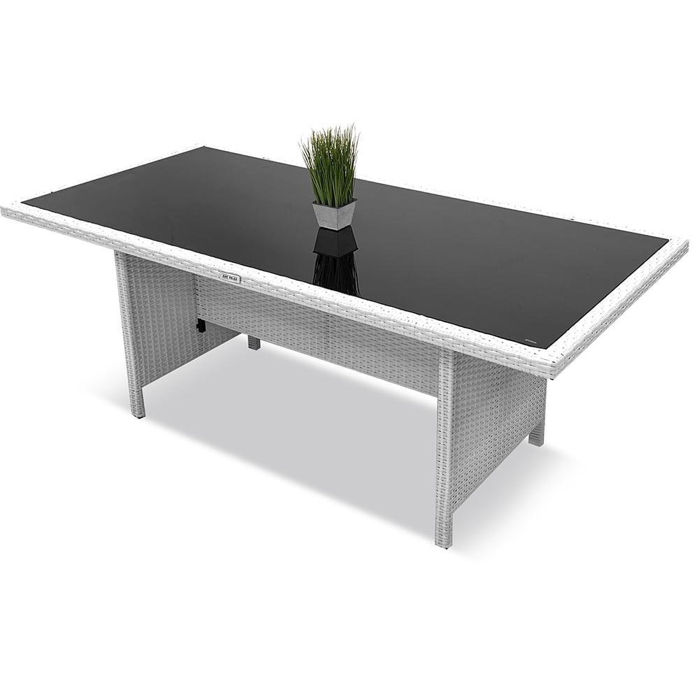 Стол садовый Just Relax Deluxe из ротанга со стальным каркасом 190х90 см Белый (JR-1.7 White) Стол садовый Just Relax Deluxe из ротанга со стальным каркасом 190х90 см Белый (JR-1.7 White)