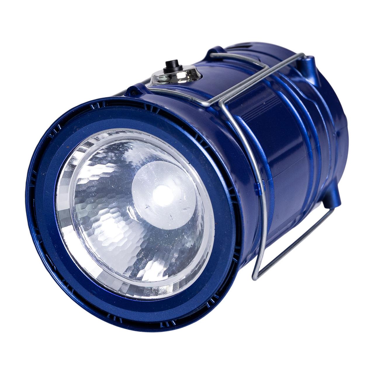 Ліхтар кемпінговий акумуляторний підвісний USB 9x20 см 36 Вт Синій (7188) - фото 2 Ліхтар кемпінговий акумуляторний підвісний USB 9x20 см 36 Вт Синій (7188) - фото 2