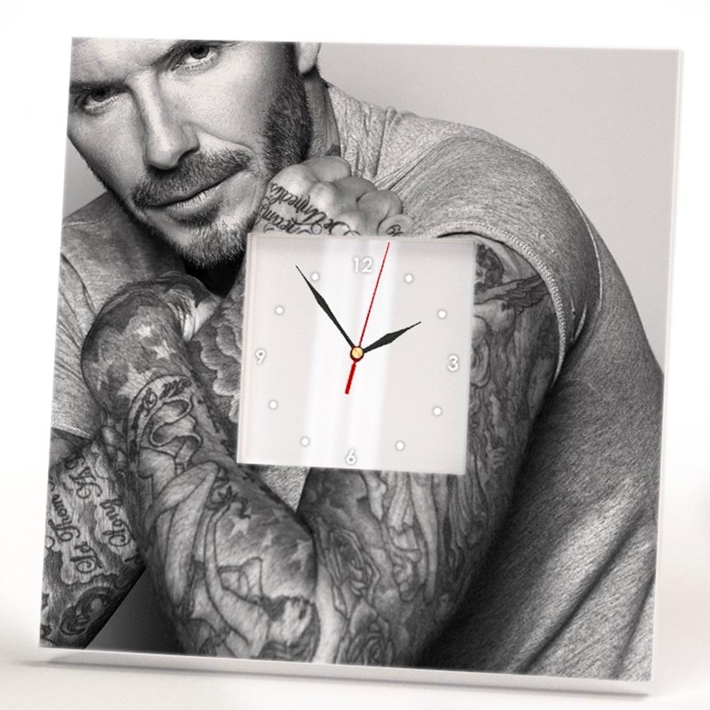 Часы с фото Дэвид Бекхэм 260x260 мм (C03094)