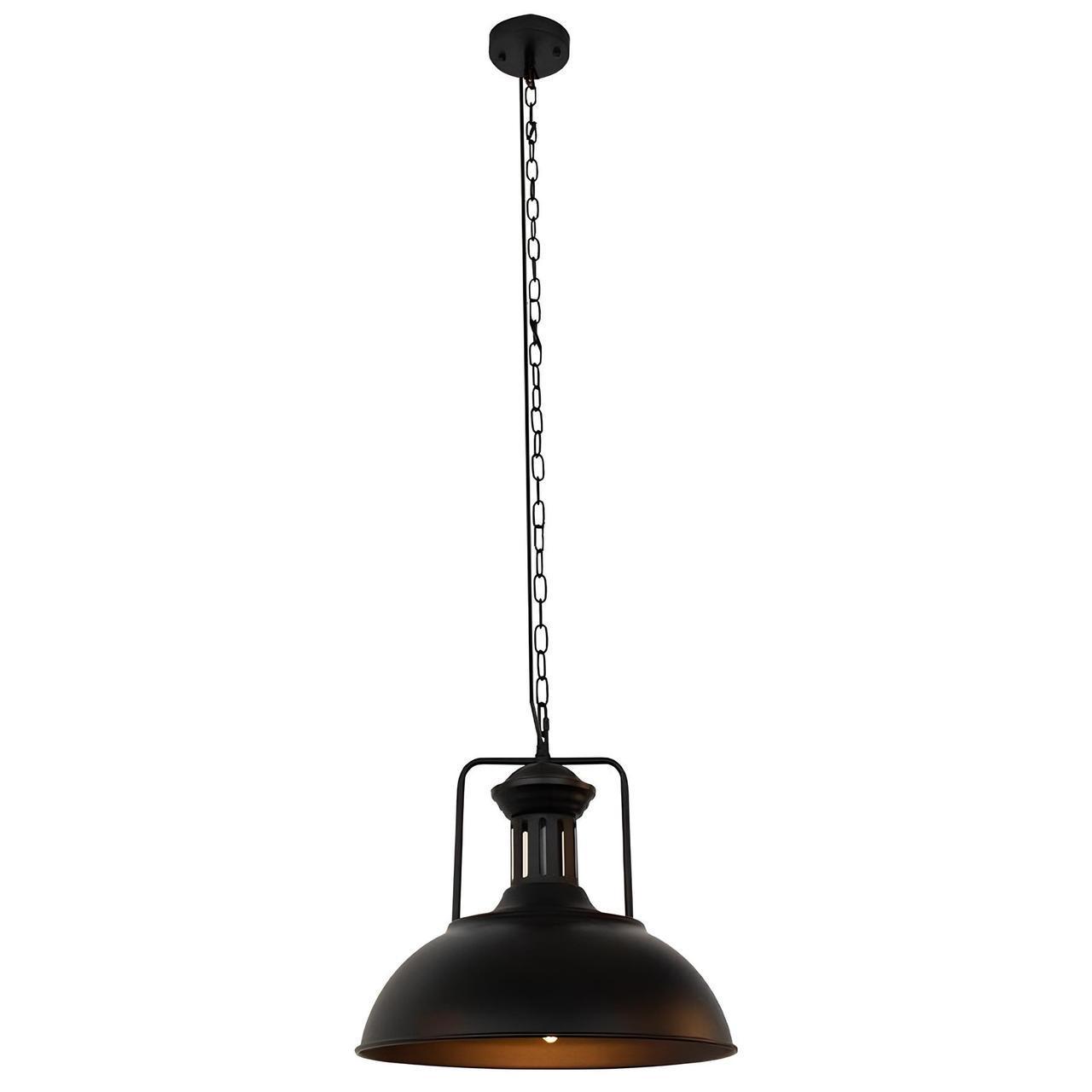 Люстра Sirius с металлическим плафоном под лампу Е27 Черный (XQ-A77)