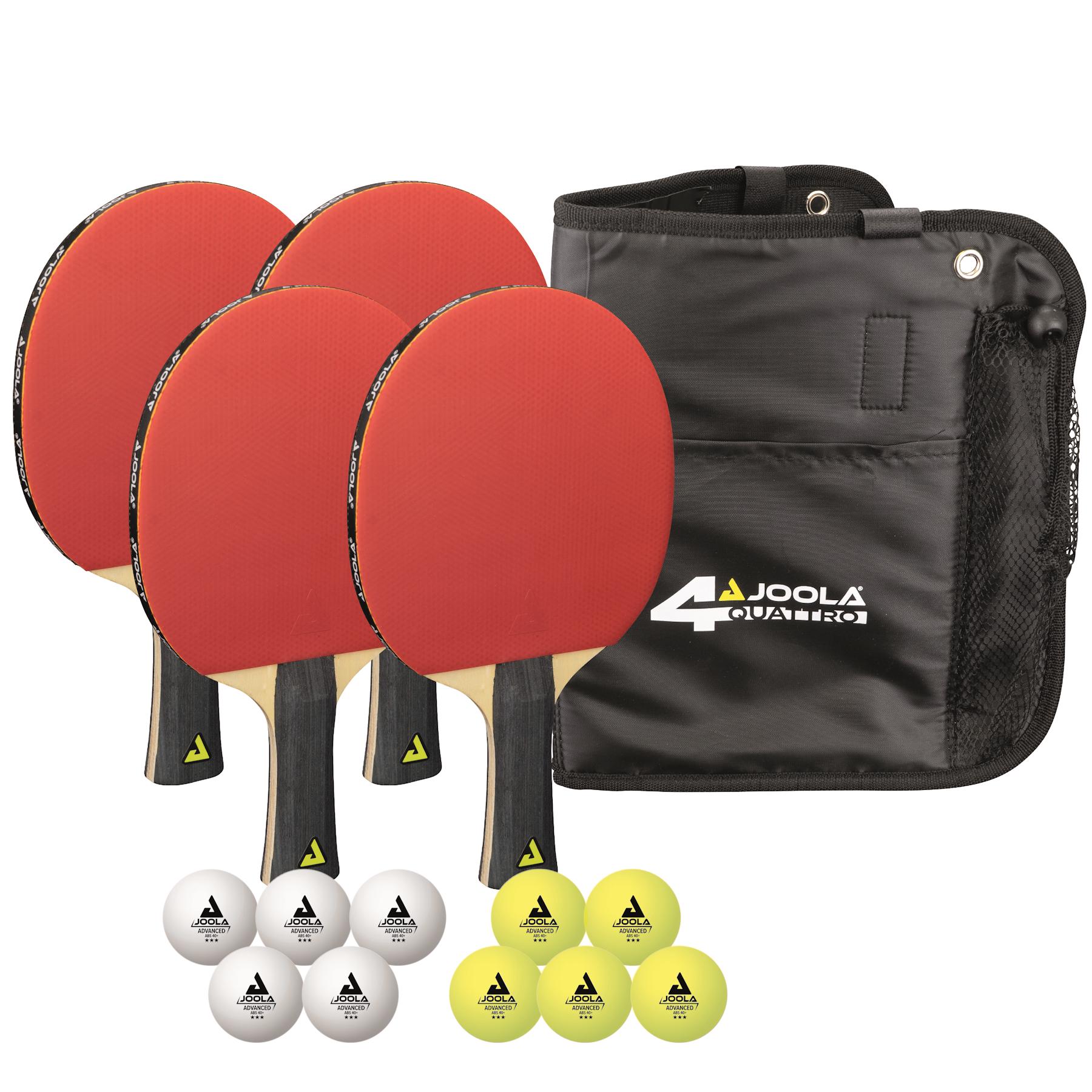 Набір для настільного тенісу Joola Quattro 4 Bats 10 Balls (54818) - фото 1