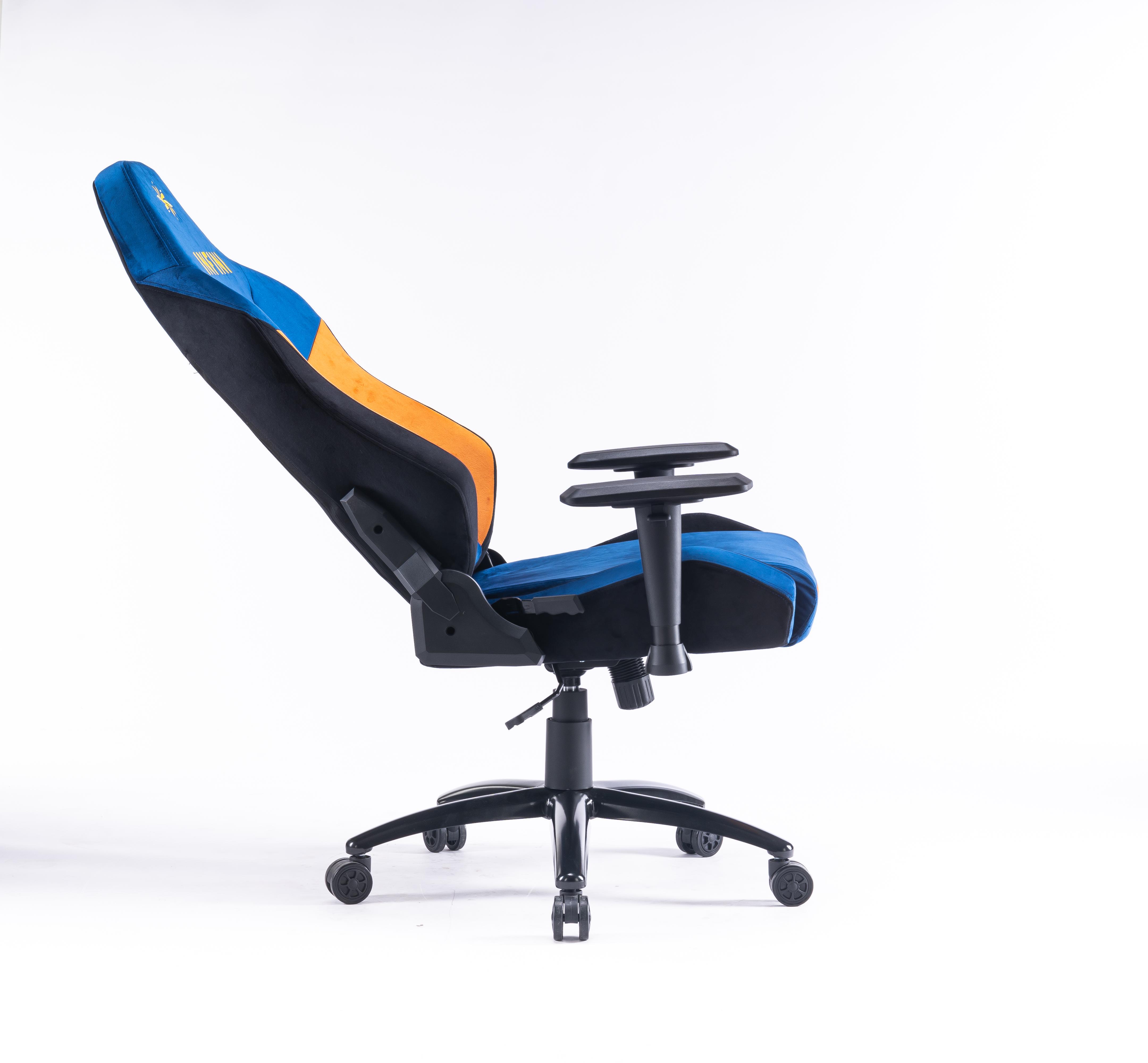 Комп'ютерне крісло із тканини Ergo System G20 Синьо-жовтий - фото 7