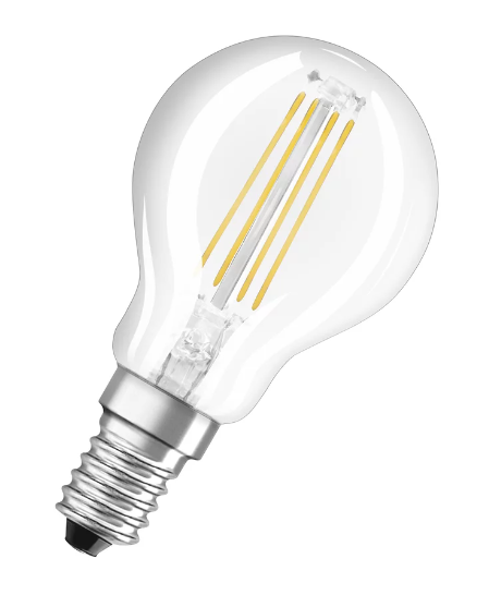 Світлодіодна лампа Osram 4 W 220-240 V 470 lm 300° 2700K E14 філаментна міні (4058075436527)