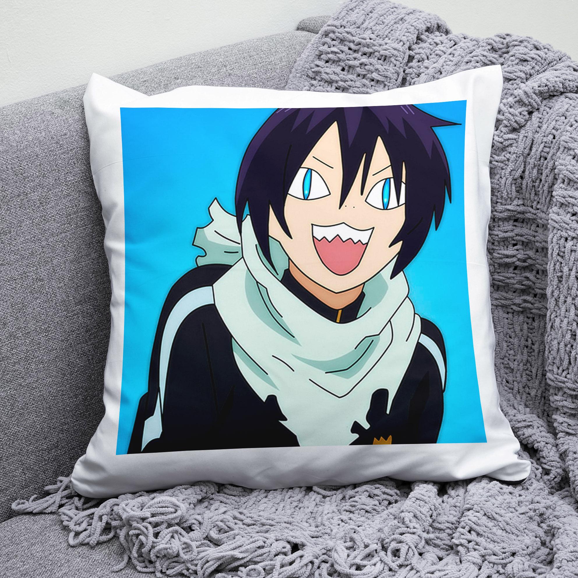 Плюшева подушка квадрат з принтом аниме Норагамі Бездомний бог Noragami "3