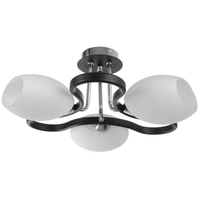 Люстра потолочная на 3 плафона Brille BR-373S/3 CHR