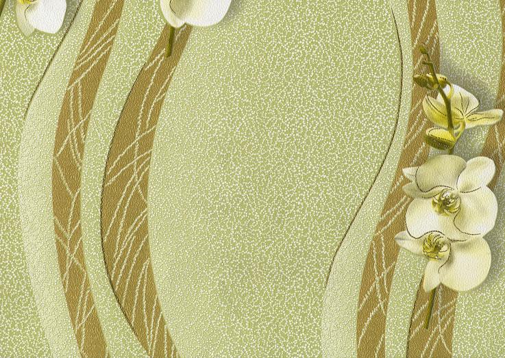 Обои тисненные Эксклюзив Люкс на бумажной основе 0,53х10,05 м Светло-зеленый (029-06)