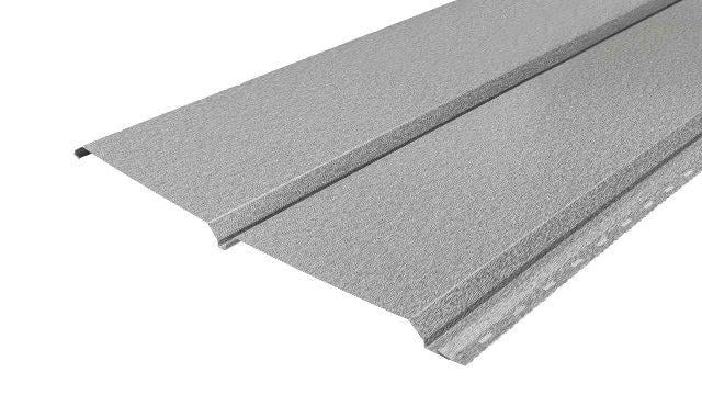 Сайдинг металлический 370х3000 мм под доску глянцевый RAL 9006 Металлик серый (me-30455/9)