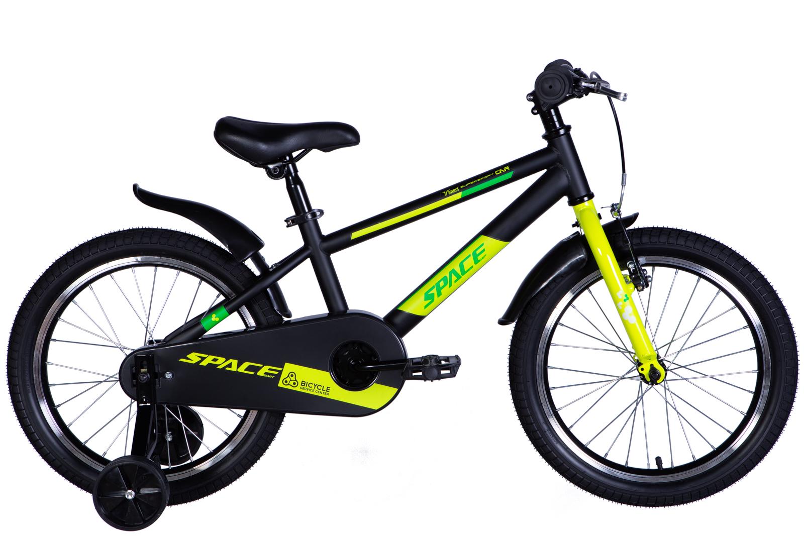 Велосипед Space KID GEON BH ST 18" рама-10" 2025 г. Черно-зеленый