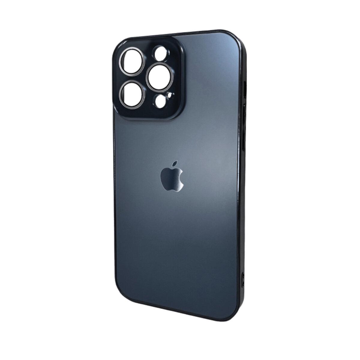 Противоударный чехол для Apple iPhone 15 Pro Max Sapphire Frame MagSafe Gun Grey