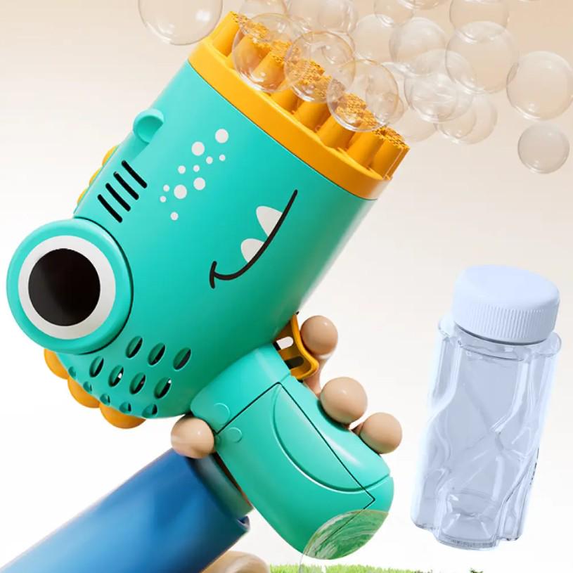 Генератор-пістолет мильних бульбашок Bubble Blaster на батарейках Блакитний (259) - фото 12 Генератор-пістолет мильних бульбашок Bubble Blaster на батарейках Блакитний (259) - фото 12