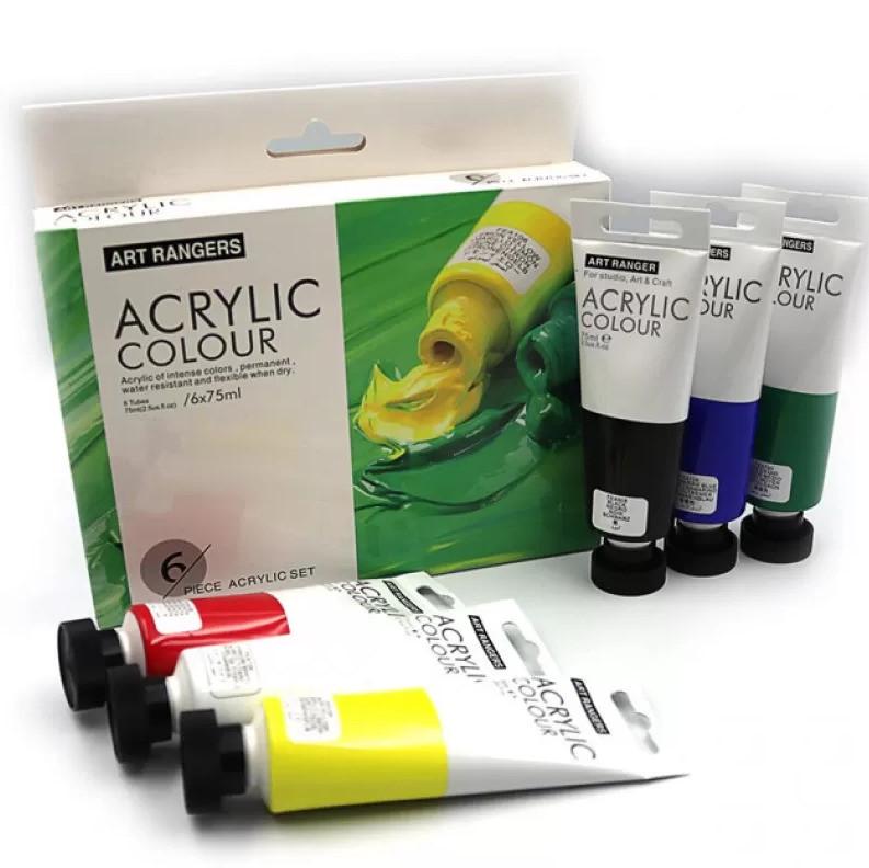 Набір акрилових фарб ART RANGER 6 кольорів по 75 мл