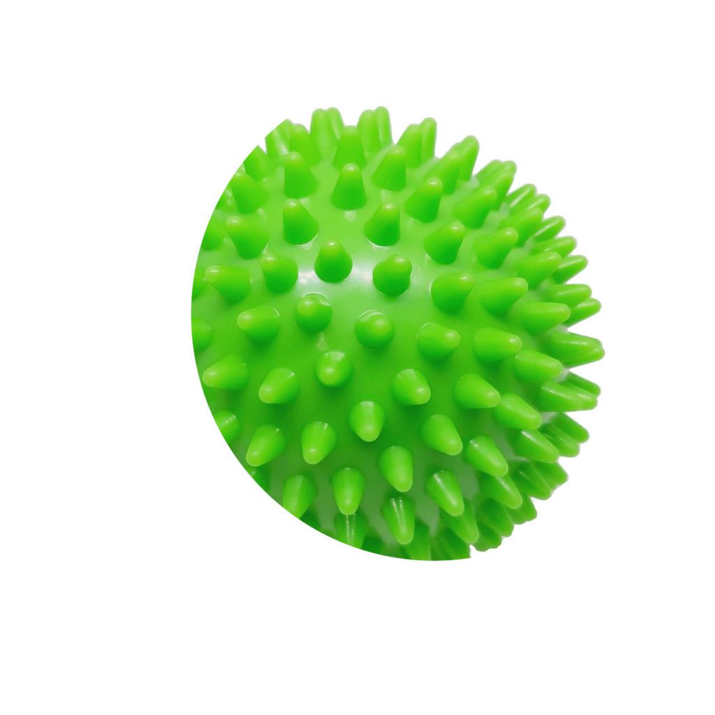 Массажный мяч для стоп и тела шипованный Spiky Ball 9 см зеленый - фото 2