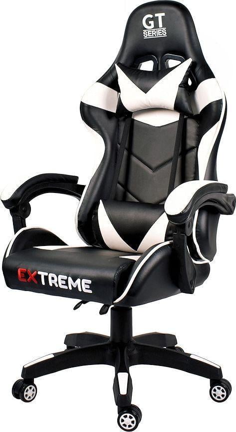 Кресло компьютерное GT Extreme Черный/Белый (9834856)