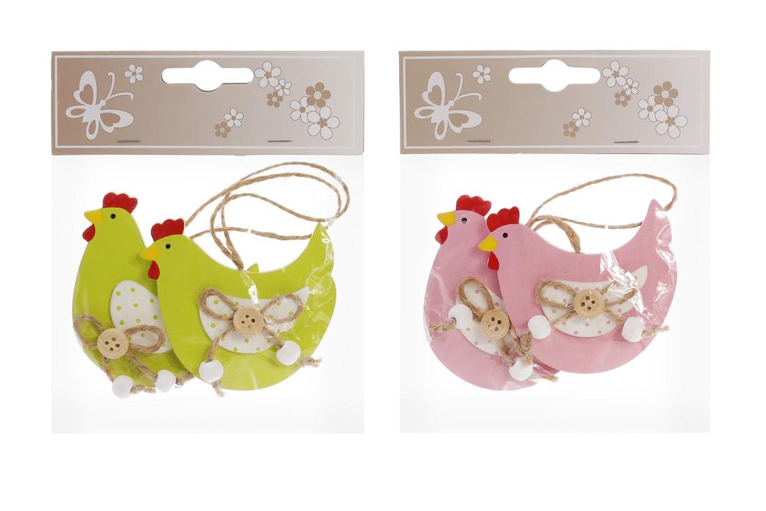 Декорация пасхальная на подвесе BonaDi Курочка 12 шт. (781-912) - фото 3