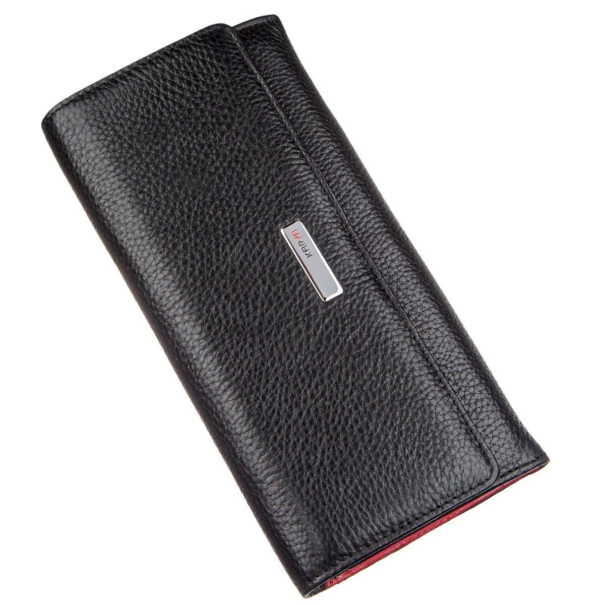 Жіночий гаманець Karya 17409 шкіряний Чорний