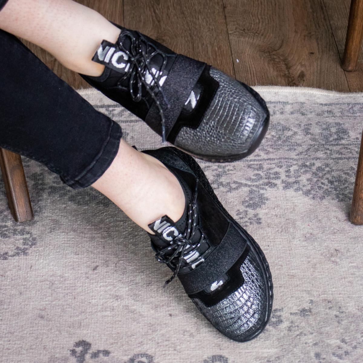 Кроссовки женские Fashion р. 37 24 см Черный (2947)